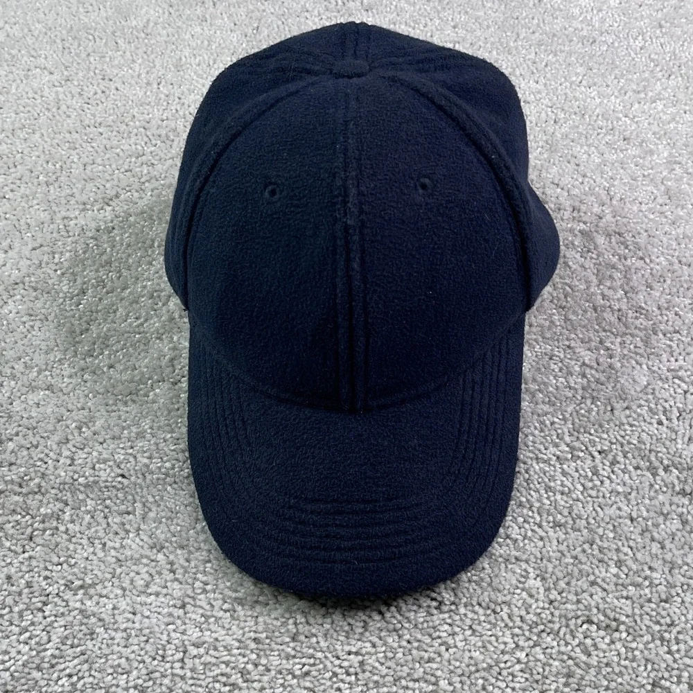 Brooks Brothers Hat Mens XL Fitted Navy Blue Wool Fleece Baseball Cap Preppy